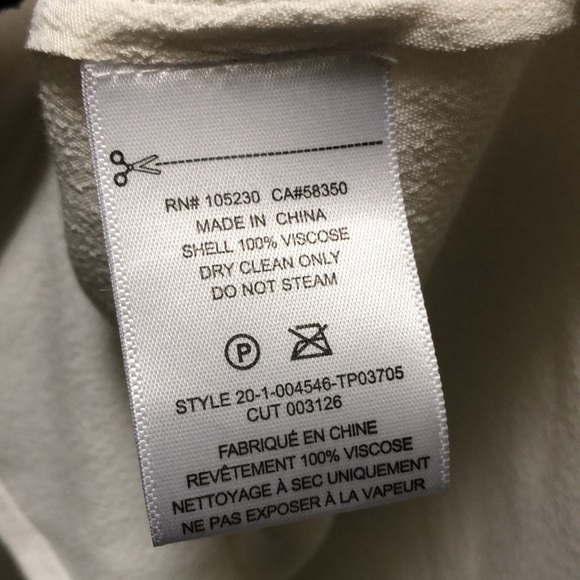 EUC Equipment Alex Ivory white Button shirt Blouse Small - Picture 8 of 9